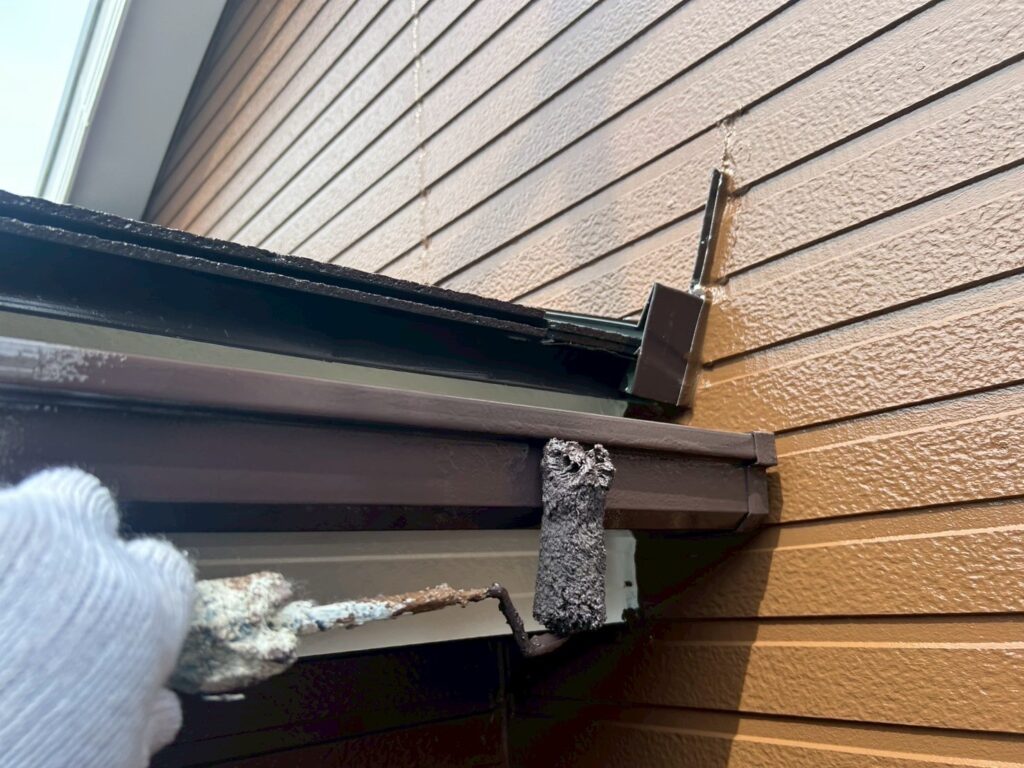 軒樋仕上げ２回目